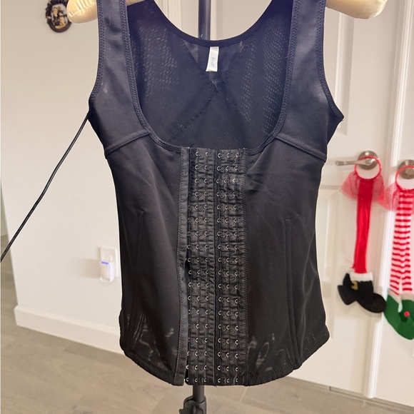 Ekouaer Mesh Steel Boned Waist Cincher Vest 6 Row Hooks Shapewear M fit 31-33" - Picture 8 of 11